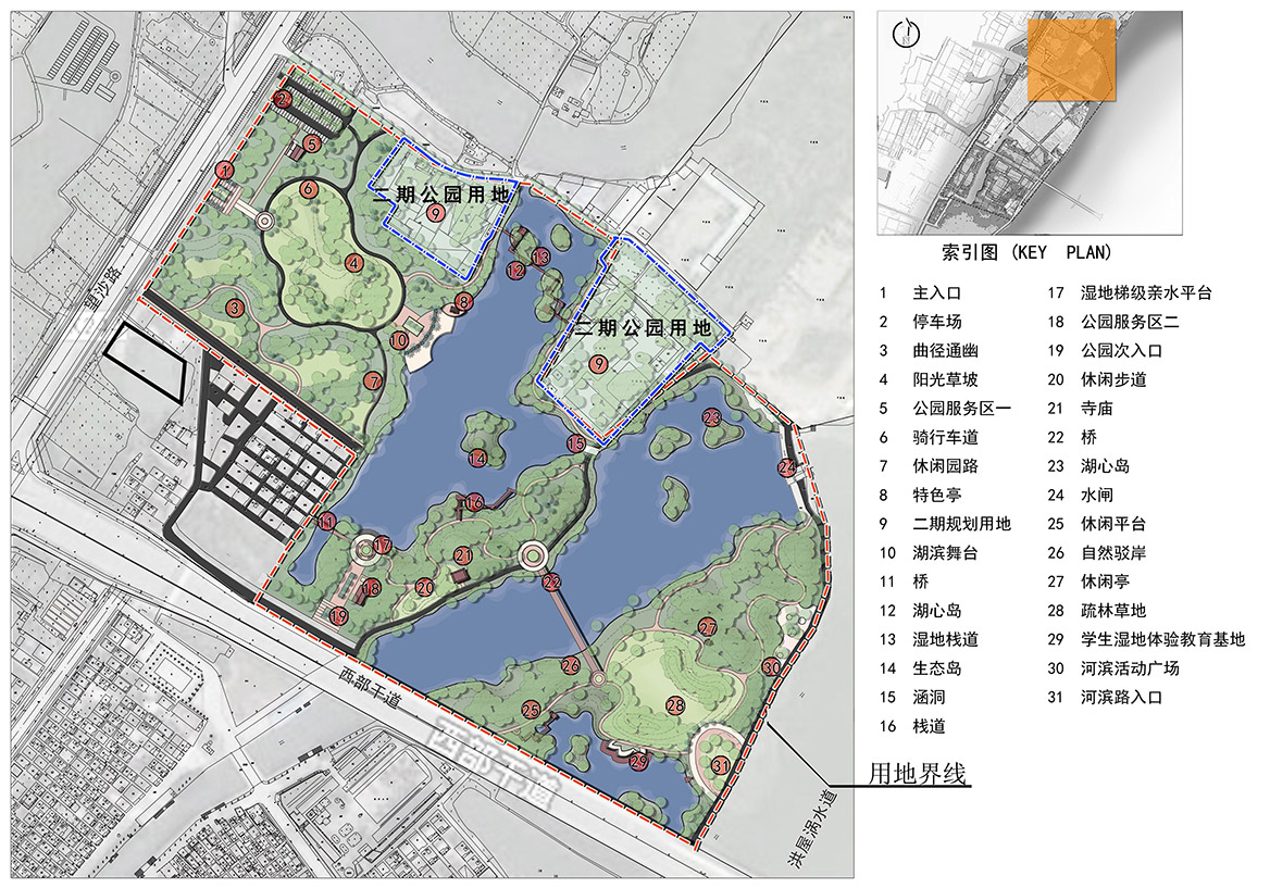 梅沙村濕地公園規(guī)劃設計總平面圖